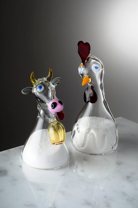 Salière vache ou poule